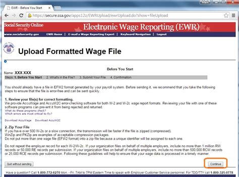 Efile Form W2 W3 How To Upload Document To SSA Site