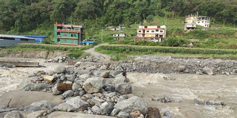 Flood Fed Melamchi Sweeps Away A Temporary Bridge Nepal Page