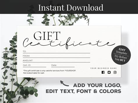 Editable T Certificate Template With Logo Modern T Card Template