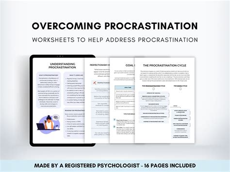 Procrastination Worksheet Therapist Resource Coping Skills For Adults