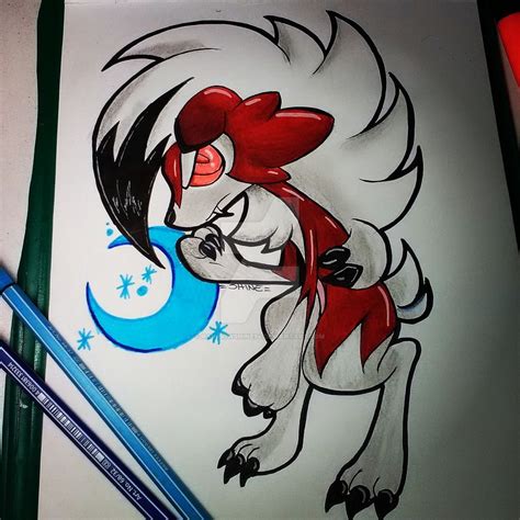 Lycanroc Night Form By Rainbowshine94 Cute Pokemon Pokemon Art