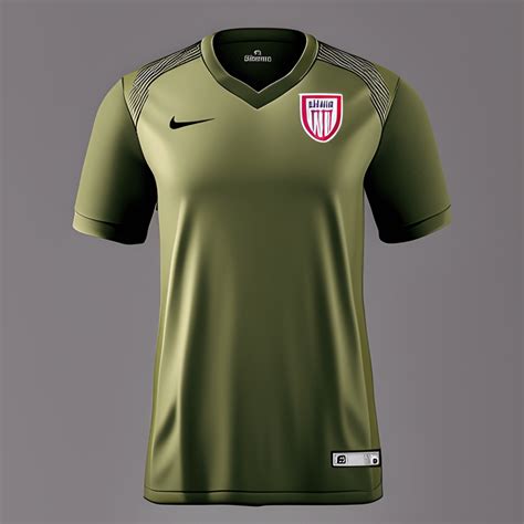 Khaki Soccer Jersey with Modern Lines · Creative Fabrica