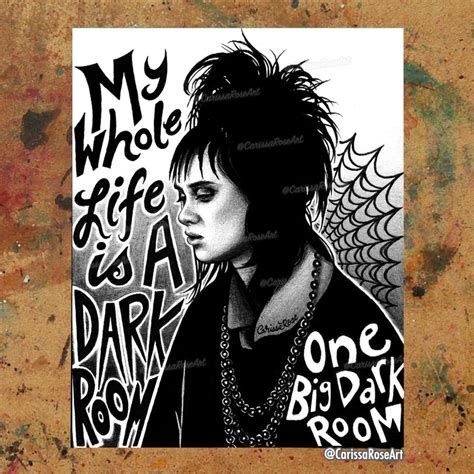 Dark Room Limited Edition Art Print Lydia Deetz Beetlejuice Fanart Etsy