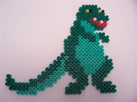 Dinosaur 2 Melty Bead Patterns Beading Patterns Fuse Beads