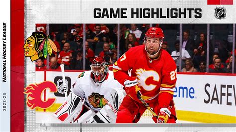 Blackhawks Flames 4 4 NHL Highlights 2023 YouTube