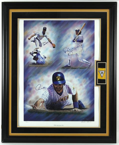 Lot Detail 1992 Robin Yount Paul Molitor Jim Gantner Signed 36 X 45