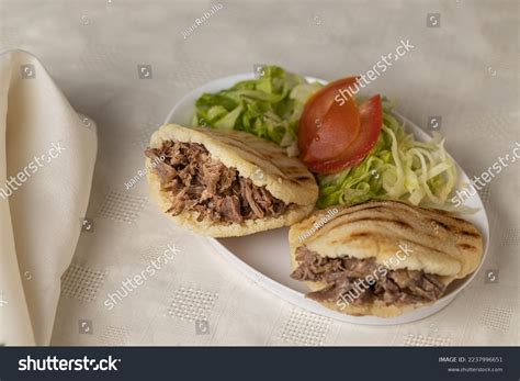 Arepas Typical Venezuelan Food Made Maize Stock Photo 2237996651 ...