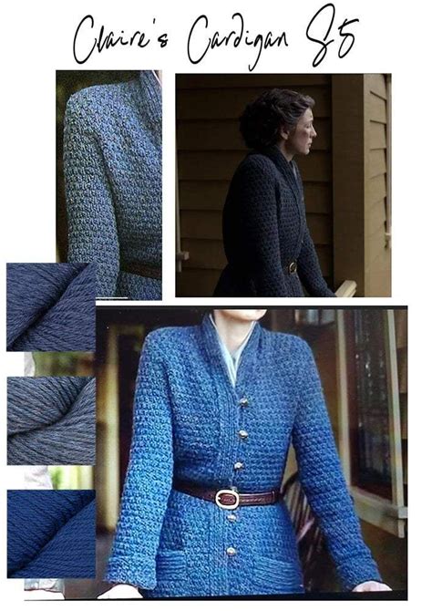 Outlander Claire S Blue Cardigan Knitting Pattern Outlander Knitting