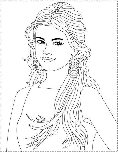 Dibujo De Selena Gomez Para Colorear Porn Sex Picture