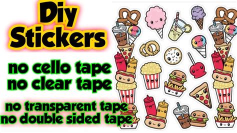 Diy Stickers Homemade Stickers Without Clear Tape Handmade Stickers