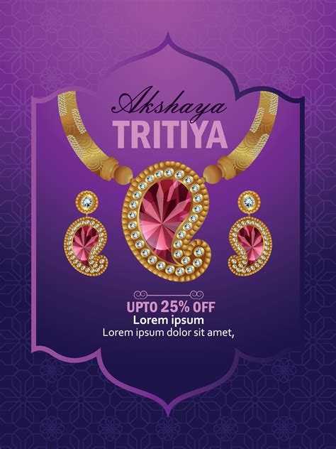 Illustration Of Akshaya Tritiya Celebration Sale Promotion Akshaya