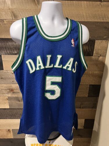 Vintage 1994 95 Jason Kidd Dallas Mavericks Champion Jersey 5 Size 44