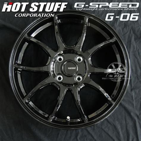 HOT STUFF 本 送料無料 GSPEED G メタリックブラック inch J 穴 PCD ライズ