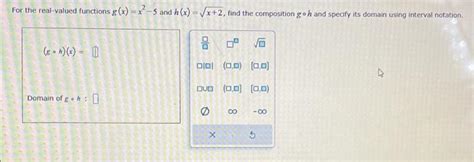 Solved For The Real Valued Functions G X X And H X Chegg