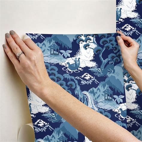 navy blue peel and stick wallpaper 7