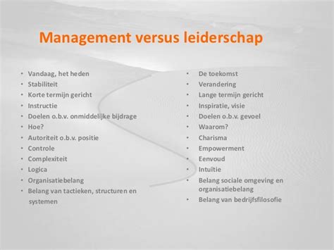 Management En Leiderschap