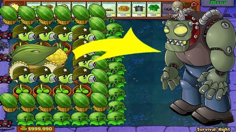 Plants Vs Zombies Battlez Gatling Pea Cob Cannon Melon Pult Vs Dr