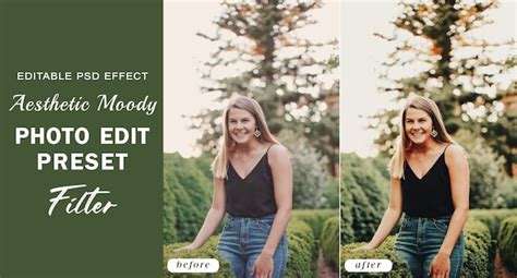 Premium Psd Psd Aesthetic Moody Photo Edit Preset Filter For Warm