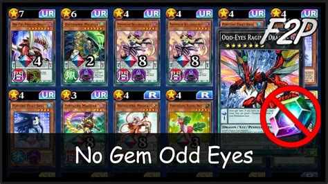 0 GEM AND 1500 GEM Odd Eyes Raging Dragon Decks Yu Gi Oh Duel Links