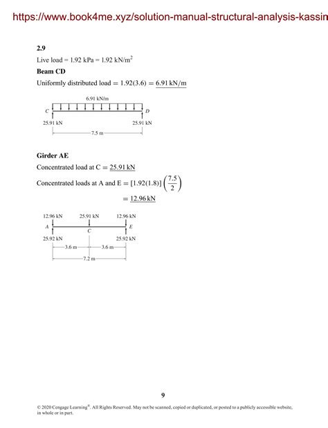 Solution Manual For Structural Analysis Th Si By Aslam Kassimali Pdf