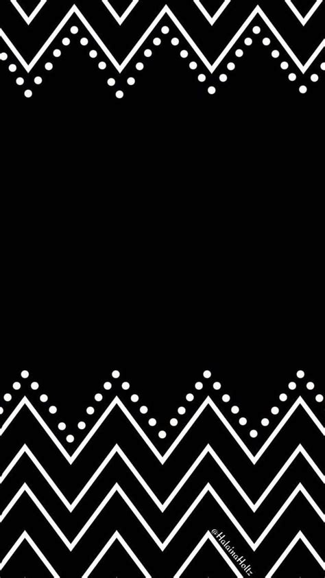 Dotted Zig Zag Black And White Cute Dotted Simple Zig Zag Hd