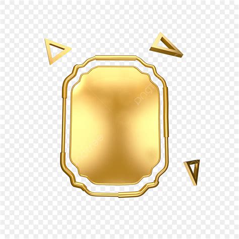 C D Three Dimensional Hd Transparent Golden Three Dimensional Triangle