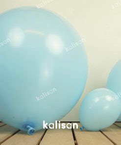 Mavi Renk Mini Makaron Balonlar Kalisan Balon