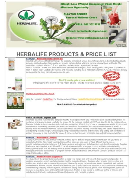 Herbalife Products