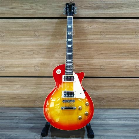 Guitarra Les Paul Cherry Sunburst Sx Ef D Cs C Captadores Humbucker