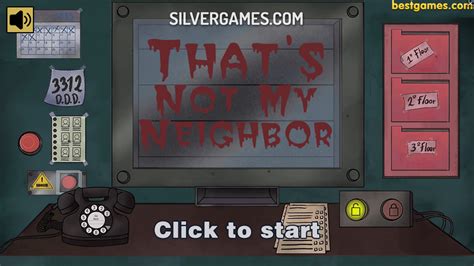 That S Not My Neighbor Spela Online P Silvergames