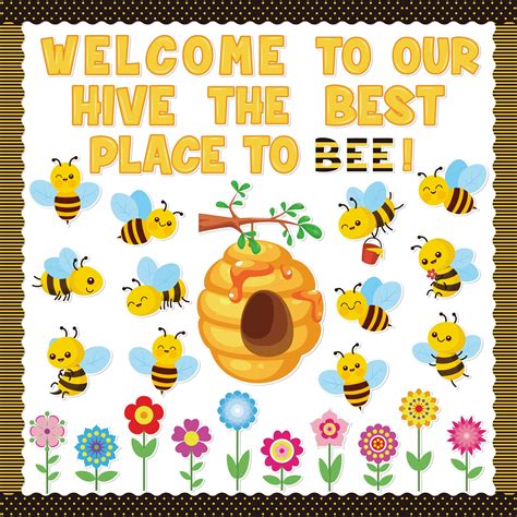 Amazon Qilery Pcs Bee Amazing Bulletin Board Sets Cute Bee