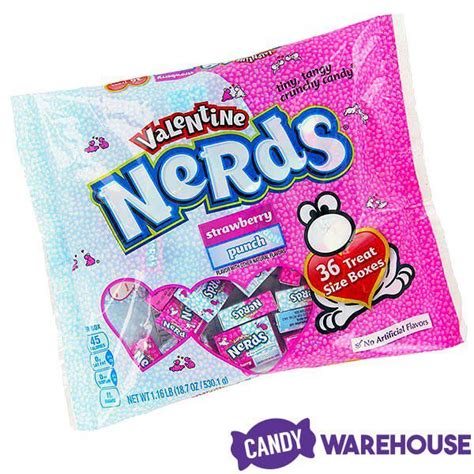 Pink And White Nerds Candy Packs 36 Piece Bag Candy Warehouse