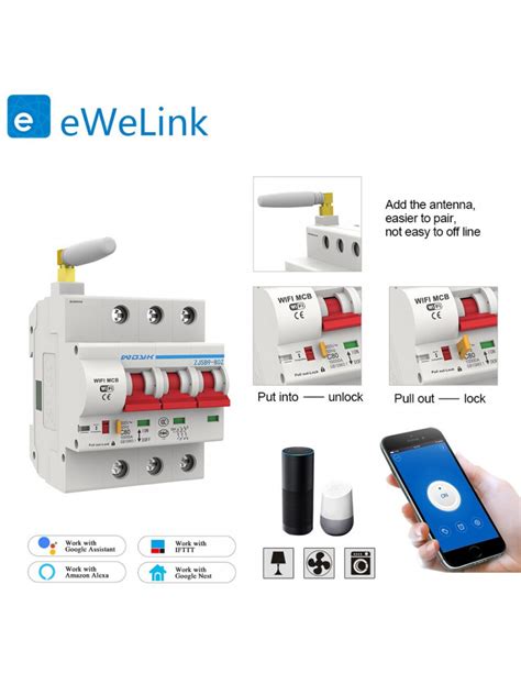 3p Smart Circuit Breaker Switch Ewelink 100a