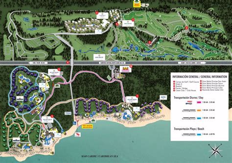 Bahia Principe Grand Tulum map - Travel resort maps