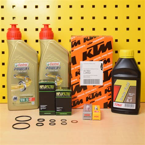 KTM 690 SMC R 12 17 Set Öl Ölfilter Luftfilter NGK Castrol Power 1