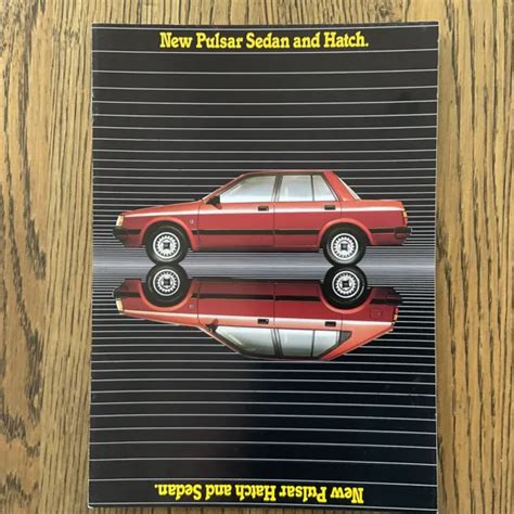 Nissan Pulsar Hatch Sedan Australia Brochure Rare Eur