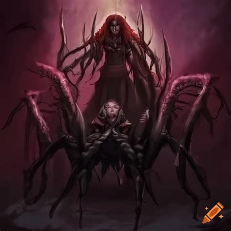 Character design of arachne from dungeons and dragons