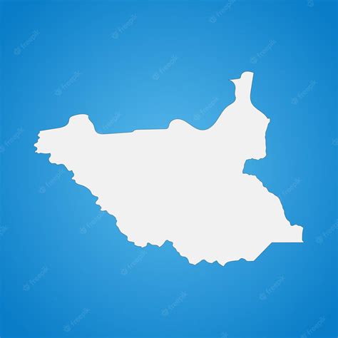 Premium Vector | Highly detailed south sudan map with borders isolated