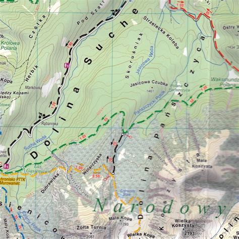 Tatrza Ski Park Narodowy Mapa Wodoodporna Erli Pl