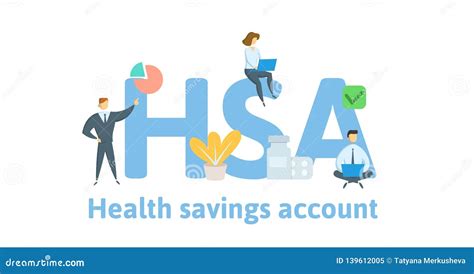 HSA Health Savings Account Concept With Keywords Letters And Icons