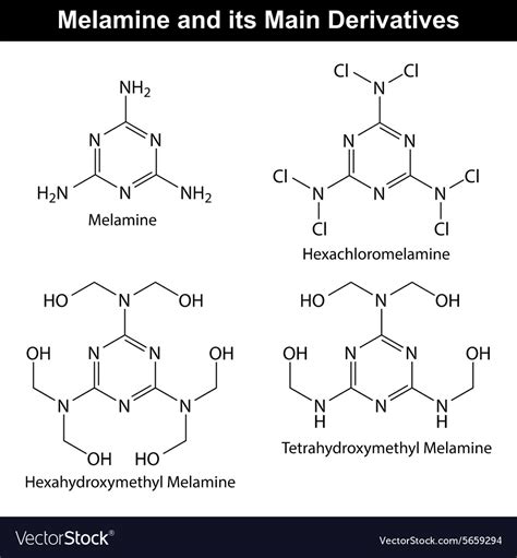 Melamine structure Royalty Free Vector Image - VectorStock