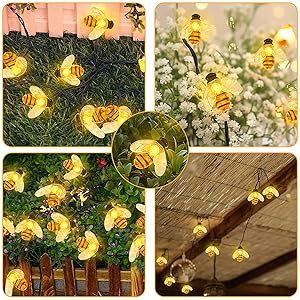 Suaver Led Lichterkette Au En Led Bienen Solar Lichterkette Au En