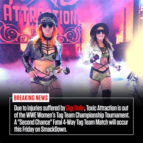 Nxt Toxic Attraction Out Of Wwe Womens Tag Team Tournament Wwe Raw