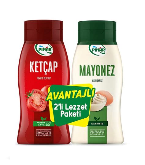 Pınar Ketçap 420gr Mayonez 350 gr Yerli Tüket