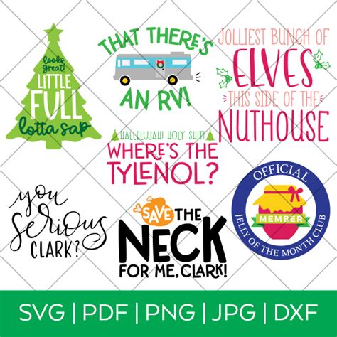 Christmas Vacation Movie Svg File Bundle Pineapple Paper Co