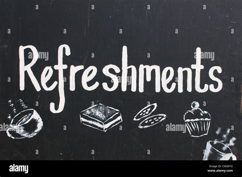 Refreshments Sign High Resolution Stock Photography And Images Alamy