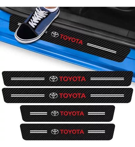 Kit Adesivo Soleira De Porta Carro Toyota Fibra De Carbono Mercadolivre