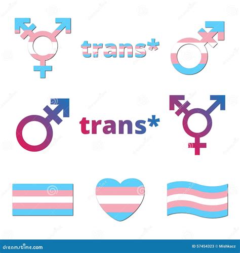 Vector Transgender Symbols Stock Vector Illustration Of Girl 57454323