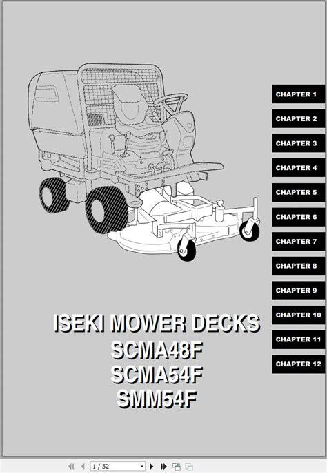 Iseki Mowers Sfh Sfh Operators Manual And Diagram Auto Repair