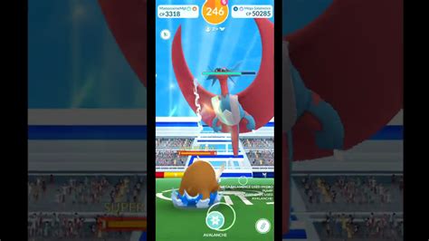 First Ever Mega Salamence Duo With Seconds Remaining Pokemon Go